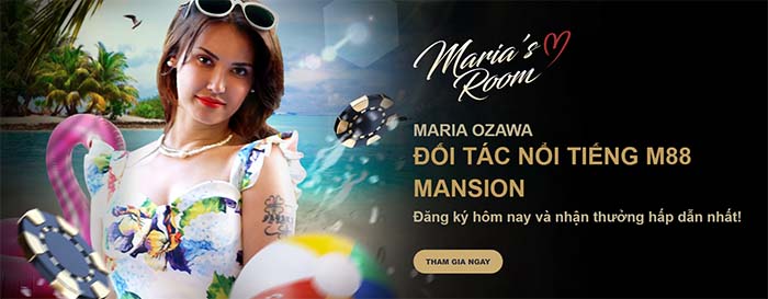 M88 hợp tác Maria Ozawa