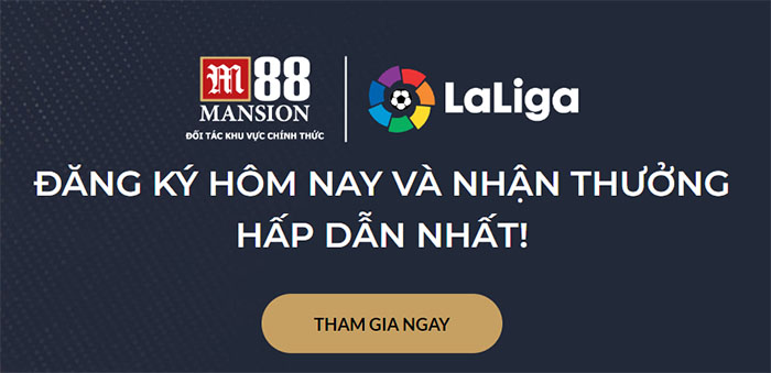 Nhà cái M88 hợp tác cùng Laliga 2022-2024 