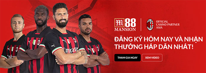 M88 trở thành đổi tác của AC Milan FC